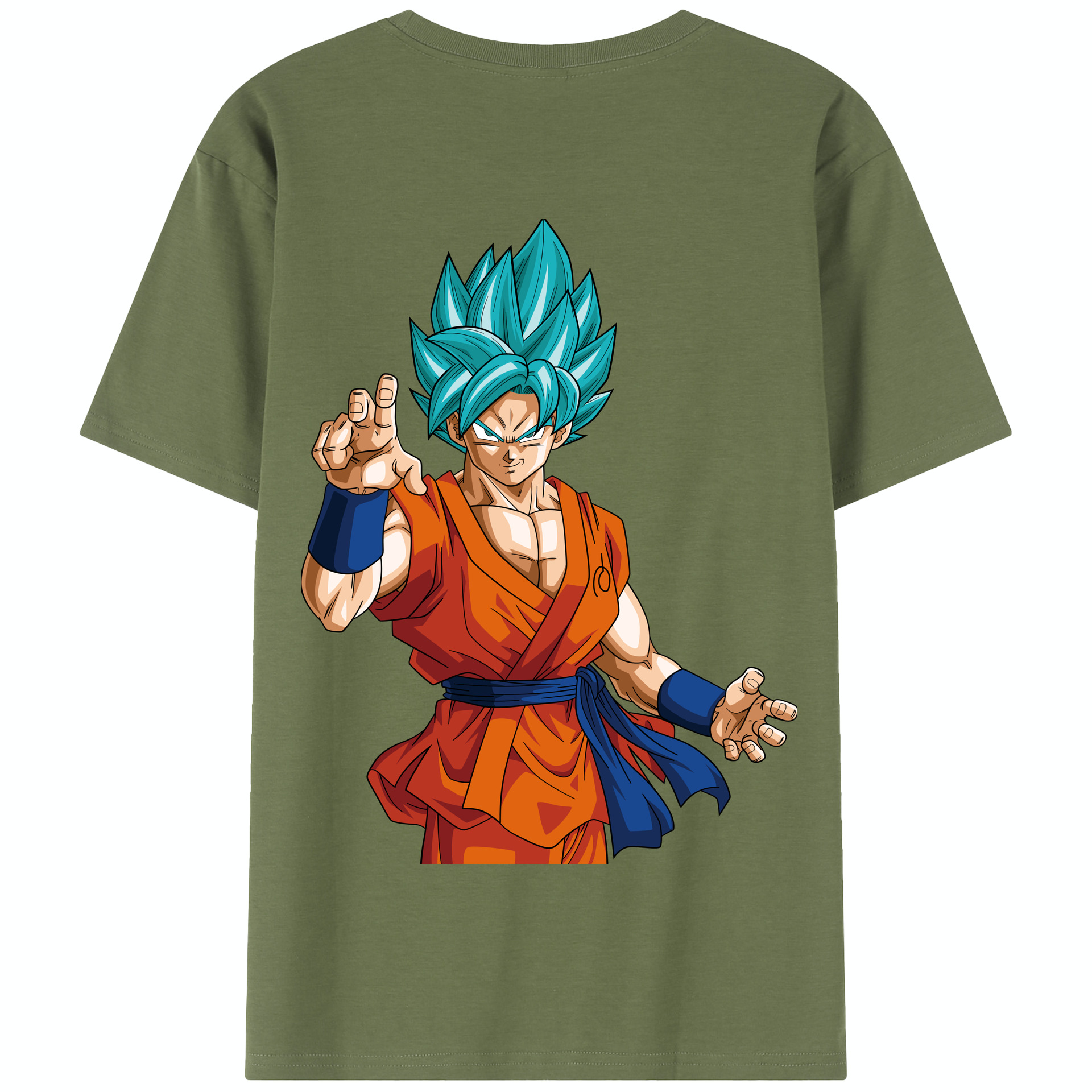 （画像用） ドラゴンボール 孫悟空（そん ごくう）Son Goku カカロット DRAGON BALL Kakarotto 綿100％半袖Tシャツ（背面プリント）